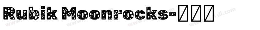 Rubik Moonrocks字体转换